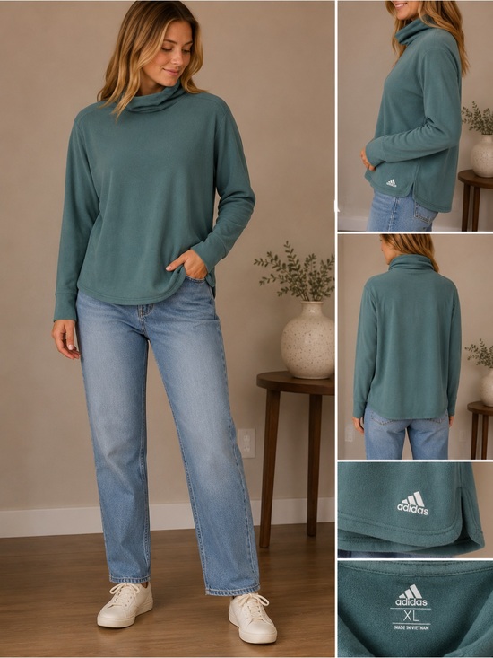 adidas Tops - Adidas Women’s Golf Turtleneck Pullover Top Size XL